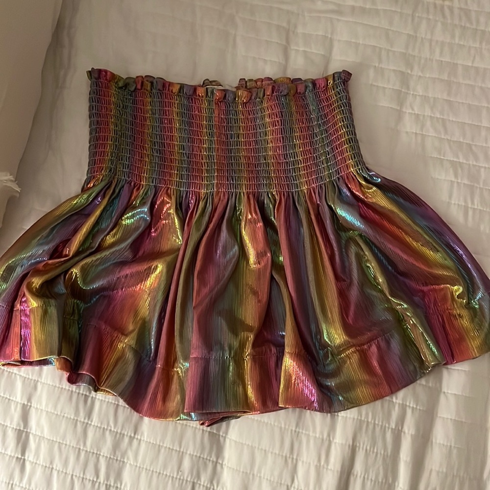 Queen of Sparkles skort. Size S. Metallic multicolor. Super stretchy